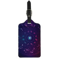 Zodiac Symbols Wheel Print Luggage Tag