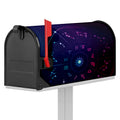 Zodiac Symbols Wheel Print Mailbox Cover