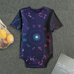 Zodiac Symbols Wheel Print Men's Bodysuit