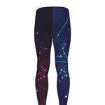 Zodiac Symbols Wheel Print Men's leggings