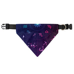 Zodiac Symbols Wheel Print Over The Collar Dog Bandana