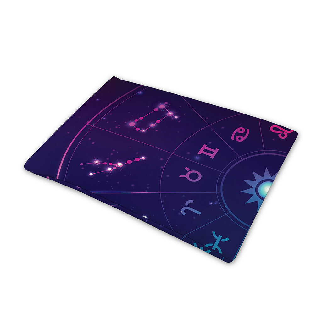 Zodiac Symbols Wheel Print Pet Cooling Mat Cover