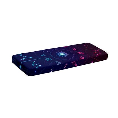 Zodiac Symbols Wheel Print Piano Keyboard Cover