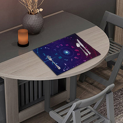 Zodiac Symbols Wheel Print Placemat