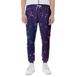 Zodiac Symbols Wheel Print Scuba Joggers