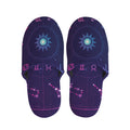 Zodiac Symbols Wheel Print Slippers