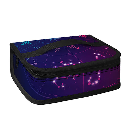 Zodiac Symbols Wheel Print Small Lunch Bag