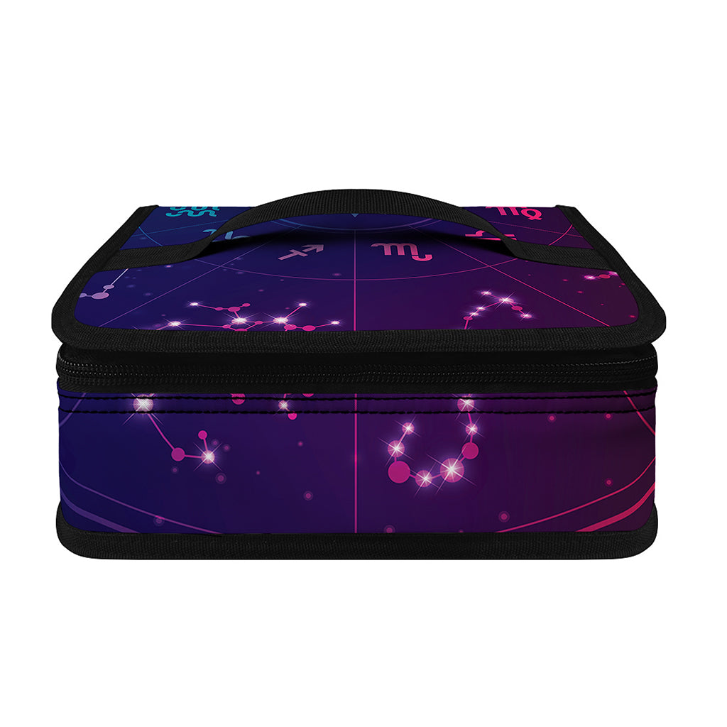 Zodiac Symbols Wheel Print Small Lunch Bag