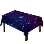 Zodiac Symbols Wheel Print Tablecloth