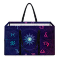 Zodiac Symbols Wheel Print Utility Tote Bag