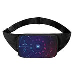 Zodiac Symbols Wheel Print Waist Bag