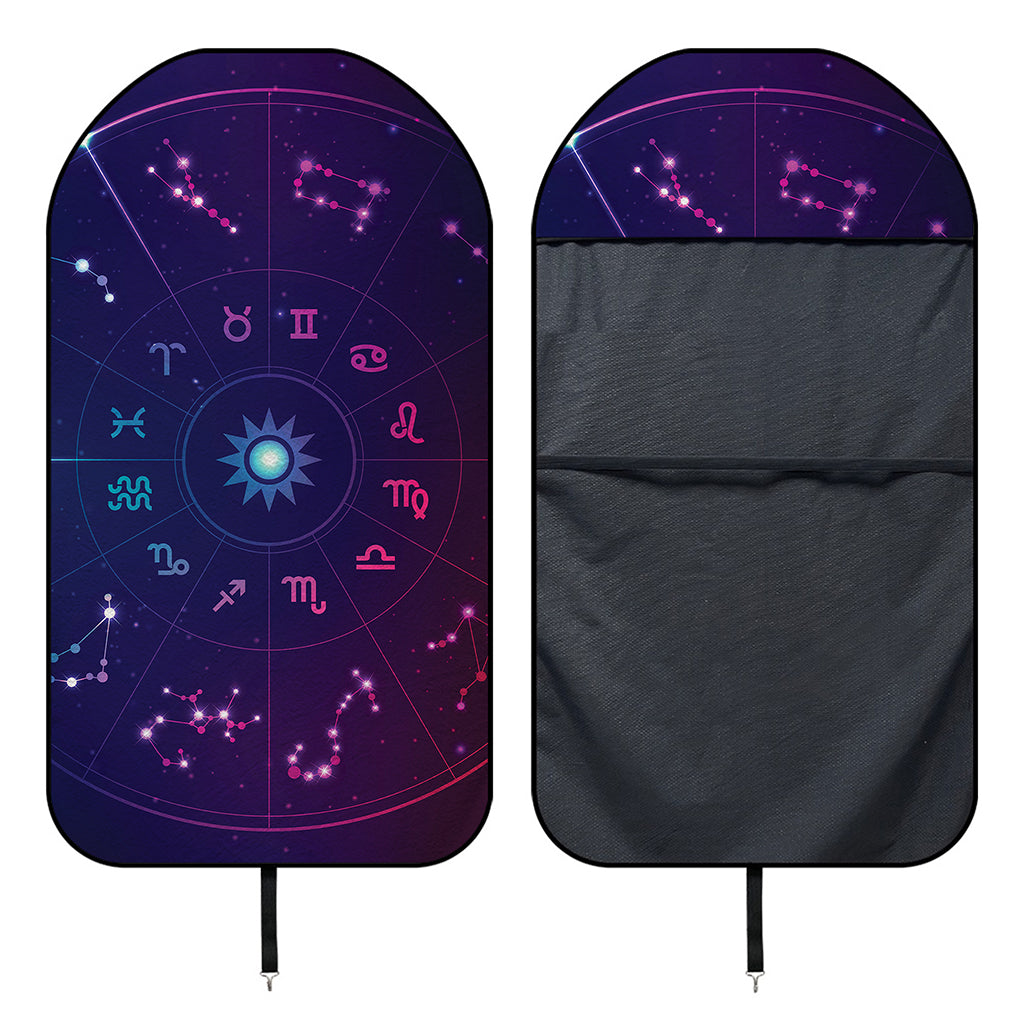 Zodiac Symbols Wheel Print Waterproof Car Seat Cover