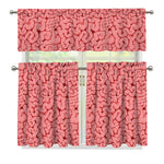 Zombie Brain Print 3 Piece Kitchen Curtains