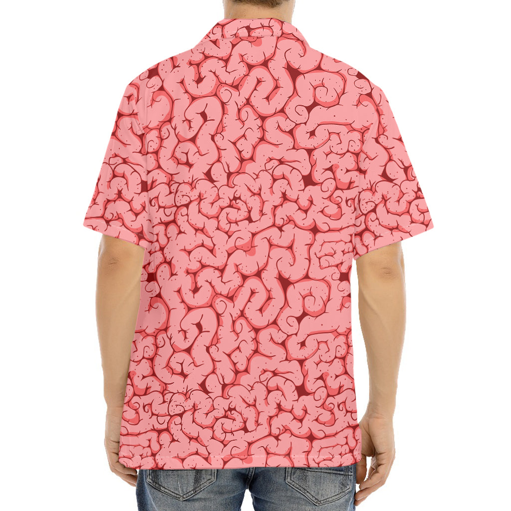 Zombie Brain Print Aloha Shirt