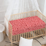 Zombie Brain Print Baby Crib Sheet
