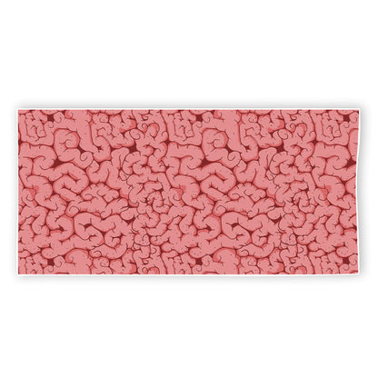 Zombie Brain Print Beach Towel