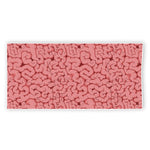 Zombie Brain Print Beach Towel