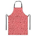Zombie Brain Print Bib Apron With Pocket