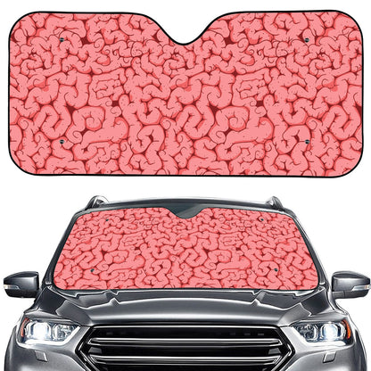 Zombie Brain Print Car Windshield Sun Shade