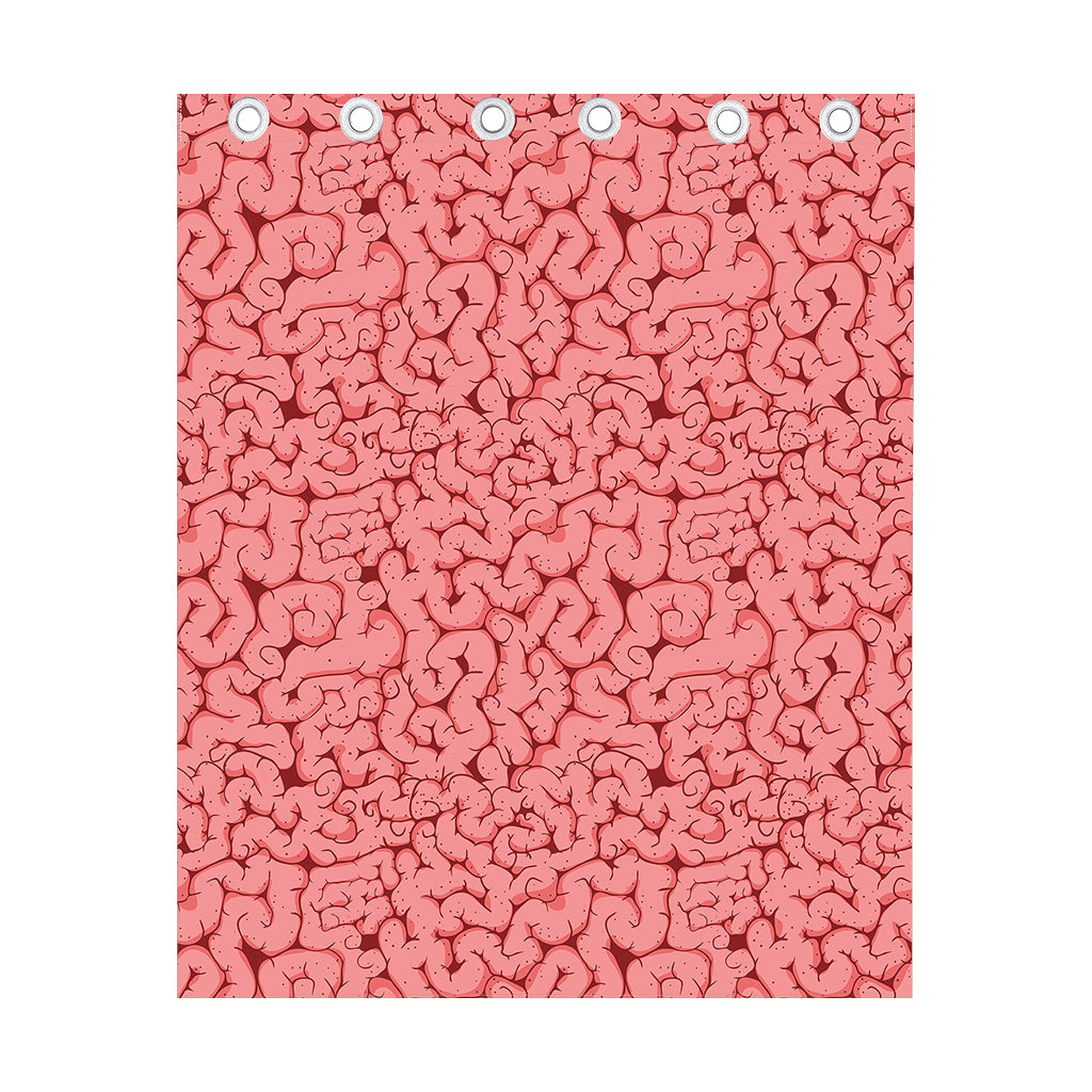 Zombie Brain Print Curtain