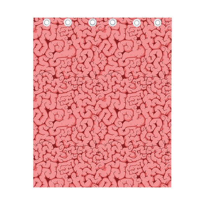 Zombie Brain Print Curtain