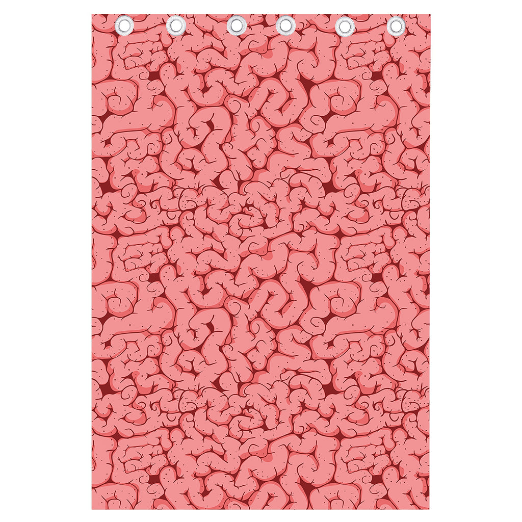 Zombie Brain Print Curtain