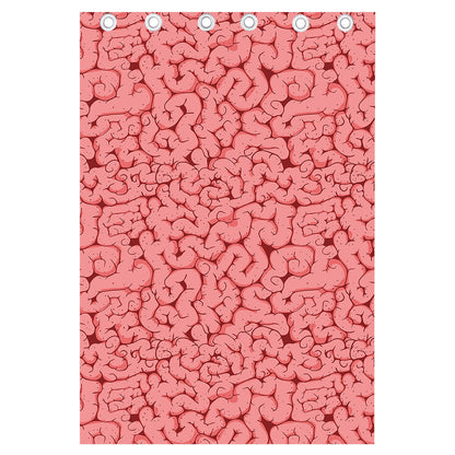 Zombie Brain Print Curtain