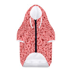 Zombie Brain Print Dog Zip Up Hoodie