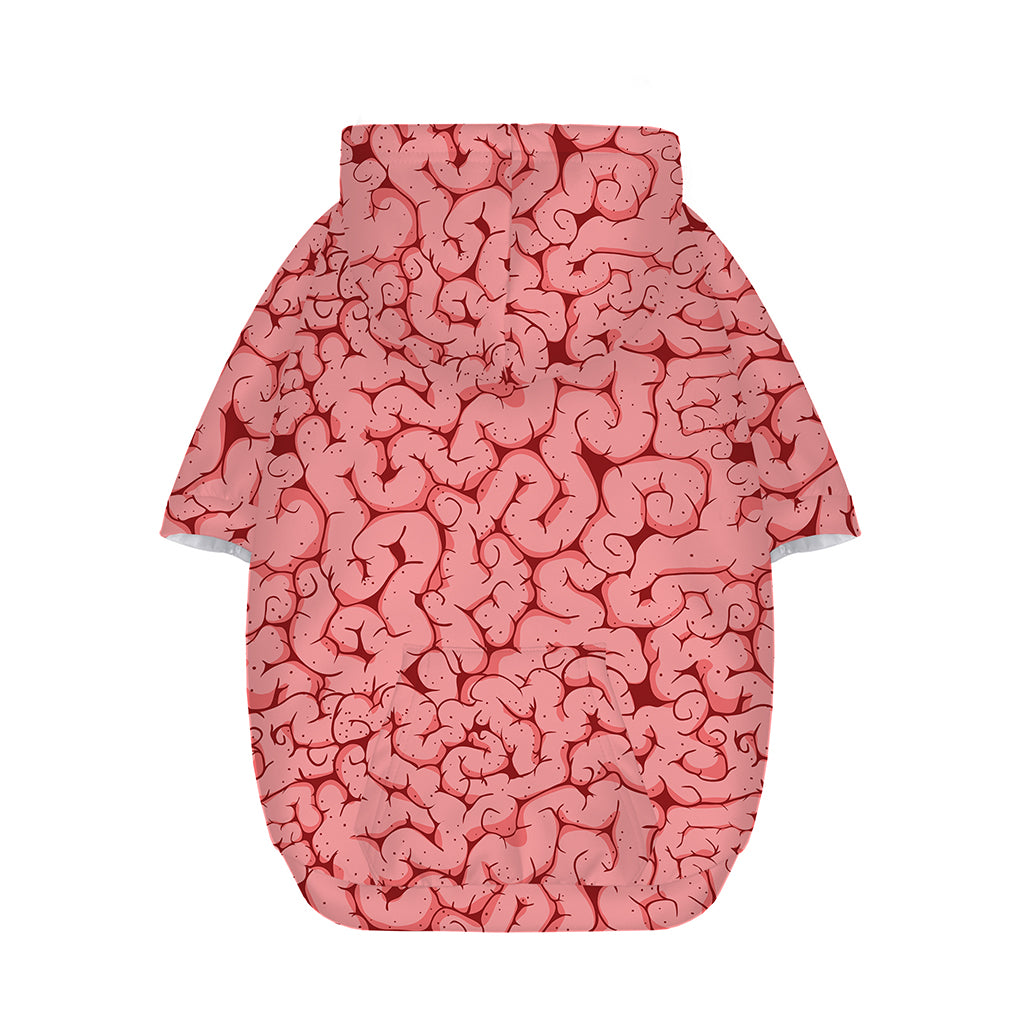 Zombie Brain Print Dog Zip Up Hoodie