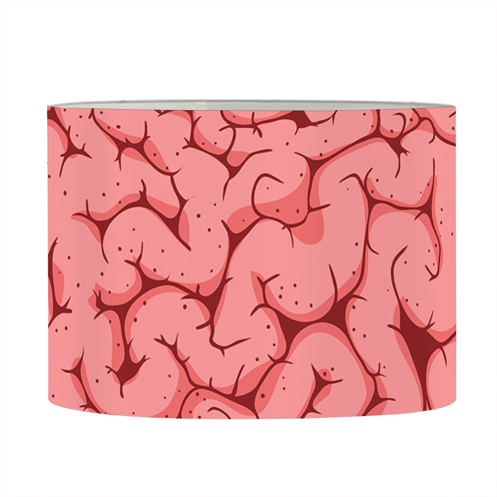 Zombie Brain Print Drum Lamp Shade