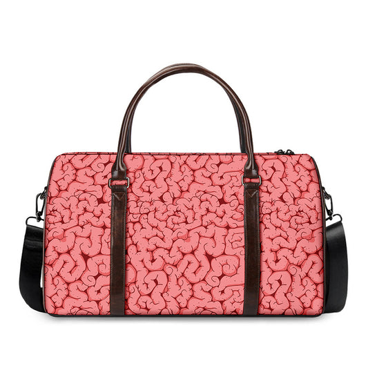 Zombie Brain Print Duffle Bag