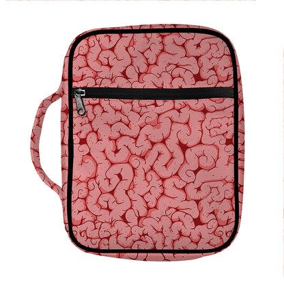 Zombie Brain Print Front Pocket Bible Bag