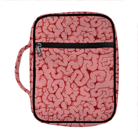 Zombie Brain Print Front Pocket Bible Bag