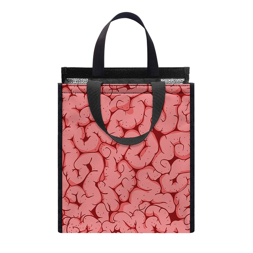 Zombie Brain Print Insulated Lunch Tote