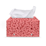 Zombie Brain Print Leather Tissue Box Cover