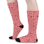 Zombie Brain Print Long Socks
