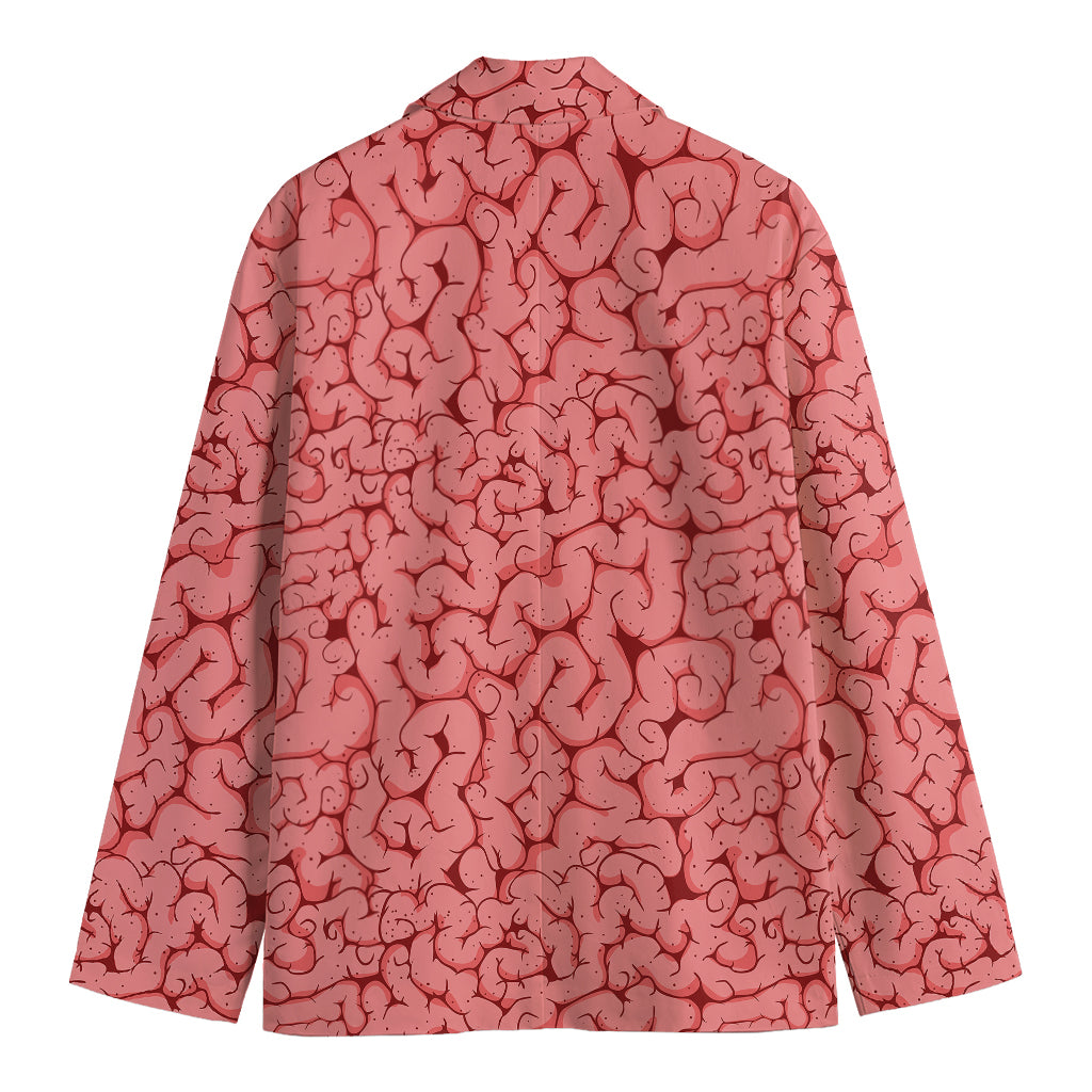 Zombie Brain Print Men's Blazer