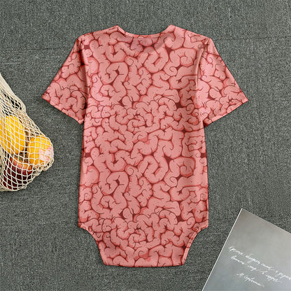 Zombie Brain Print Men's Bodysuit