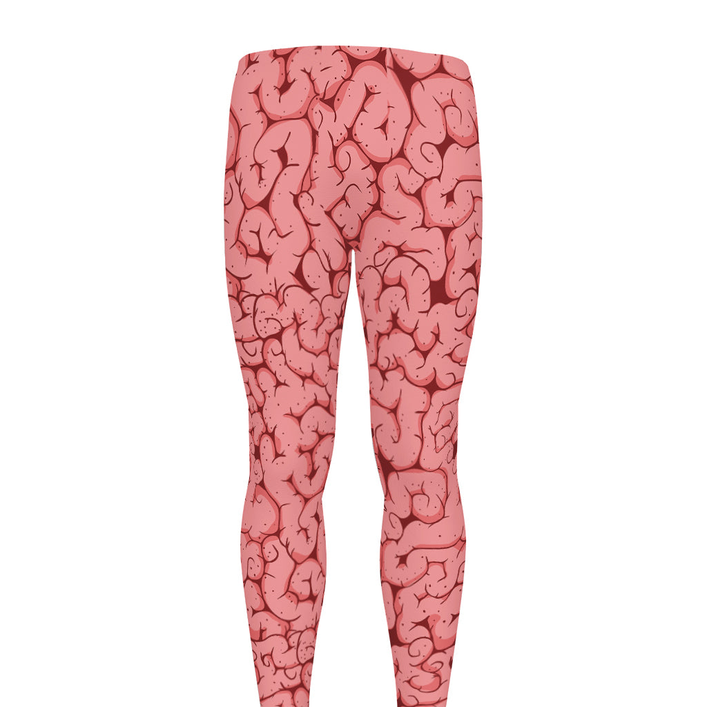 Zombie Brain Print Men's leggings