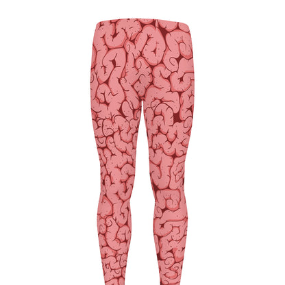 Zombie Brain Print Men's leggings