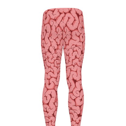 Zombie Brain Print Men's leggings