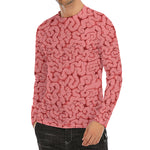 Zombie Brain Print Men's Long Sleeve Rash Guard