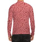 Zombie Brain Print Men's Long Sleeve Rash Guard