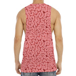 Zombie Brain Print Men's Muscle Tank Top