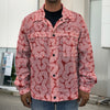 Zombie Brain Print Men's Shirt Jacket