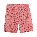 Zombie Brain Print Men's Sports Shorts