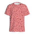 Zombie Brain Print Men's Athletic T-Shirt