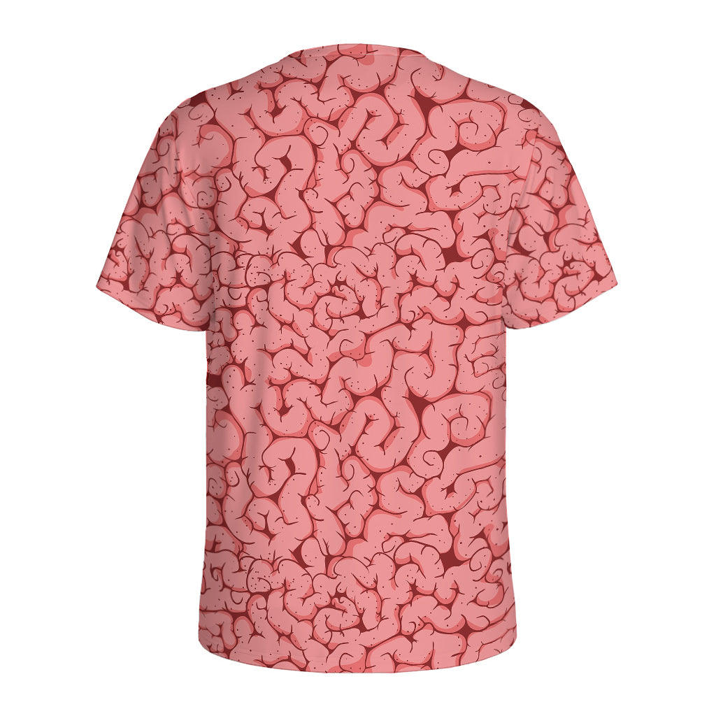 Zombie Brain Print Men's Sports T-Shirt