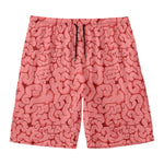 Zombie Brain Print Men's Swim Trunks