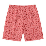 Zombie Brain Print Men's Swim Trunks